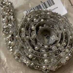 Handmade crystal wedding dress belt sash